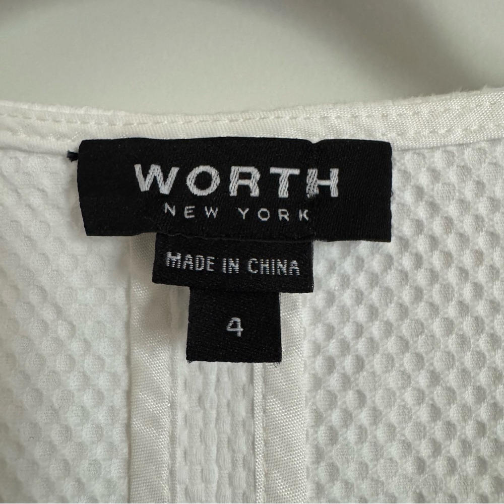 Worth White Sleeveless Button-Down Shirt Vest, 4 - Picture 11 of 16
